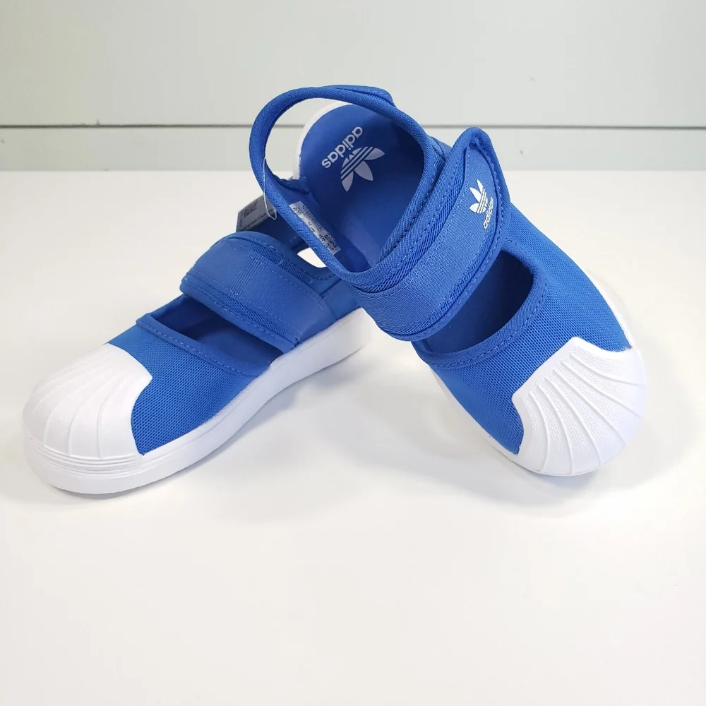 9K Adidas Originals Superstar 360 Blue White Sandals Toddler Size 9K